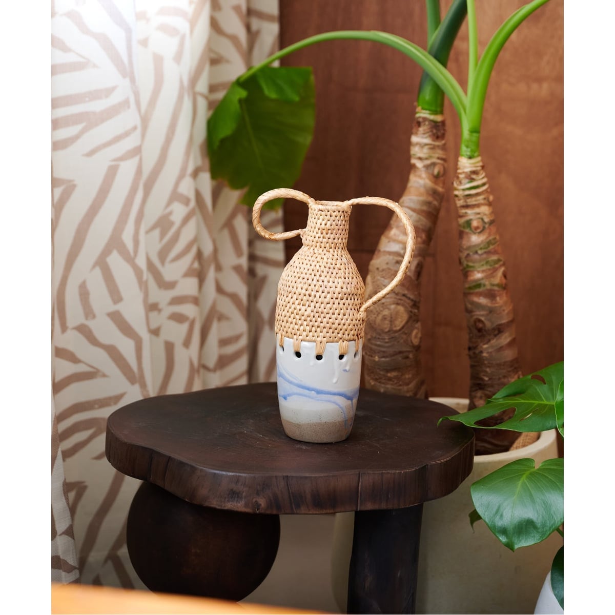 [�}���C]MIX WOVEN VASE HANDLE 25 �t�����[�x�[�X/�W���[�i���X�^���_�[�h�t�@�j�`���[�iJOURNAL STANDARD FURNITURE�j �\�m�^�J���[ K