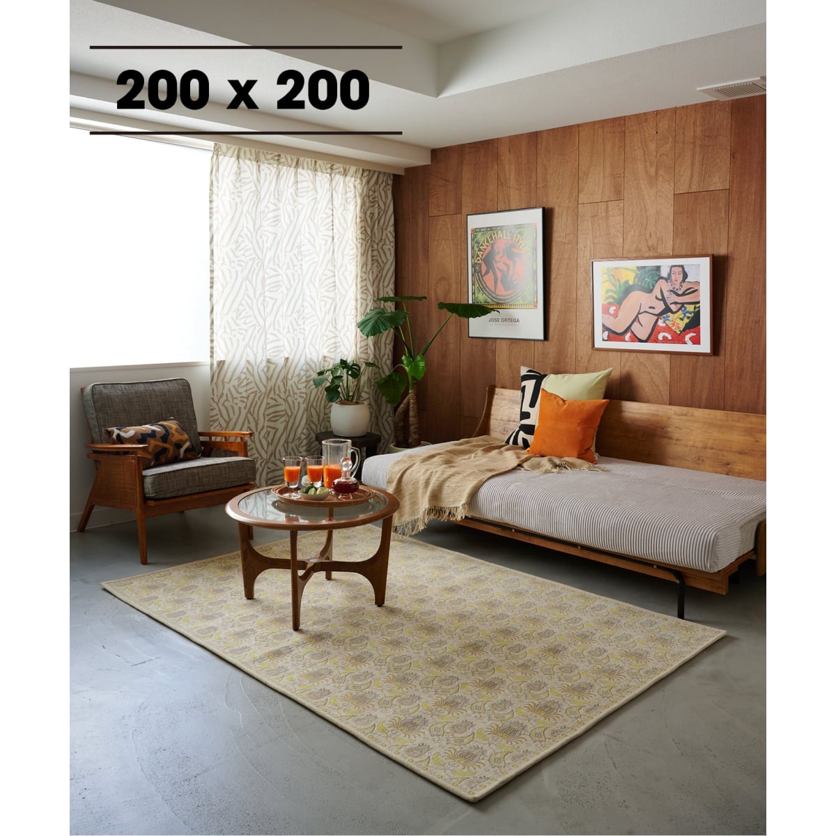 [�}���C]�s�\��tBLOOMPAISLEY RUG 200X200 �u���[���y�C�Y���[ ���O/�W���[�i���X�^���_�[�h�t�@�j�`���[�iJOURNAL STANDARD FURNITURE�j �C�G���[