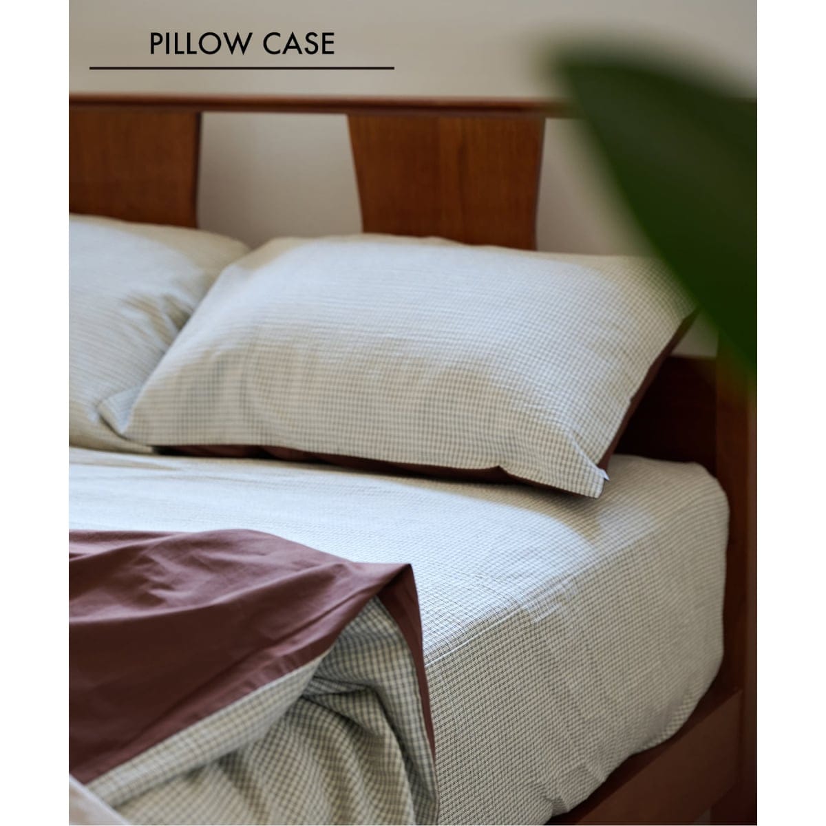 [�}���C]SUCKER CHECK PILLOW 43x63 �s���[�P�[�X/�W���[�i���X�^���_�[�h�t�@�j�`���[�iJOURNAL STANDARD FURNITURE�j �\�m�^�J���[ K