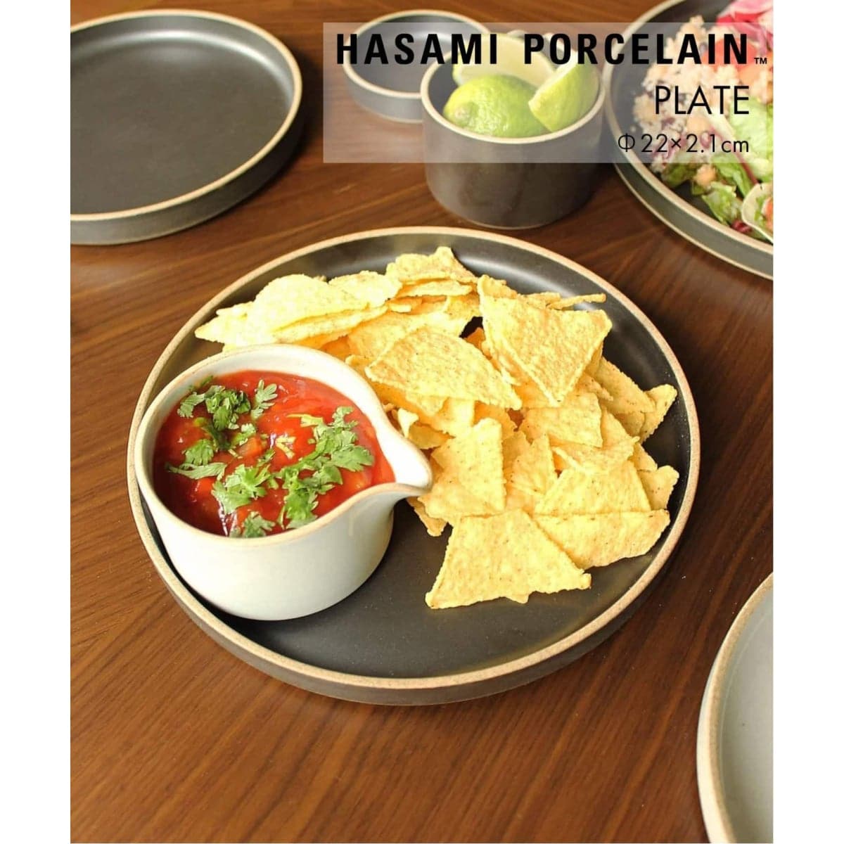 [�}���C]�yHASAMI PORCELAIN / �n�T�~�|�[�Z�����zPLATE 22cm/�A�N���t�@�j�`���[�iACME Furniture�j �u���b�N
