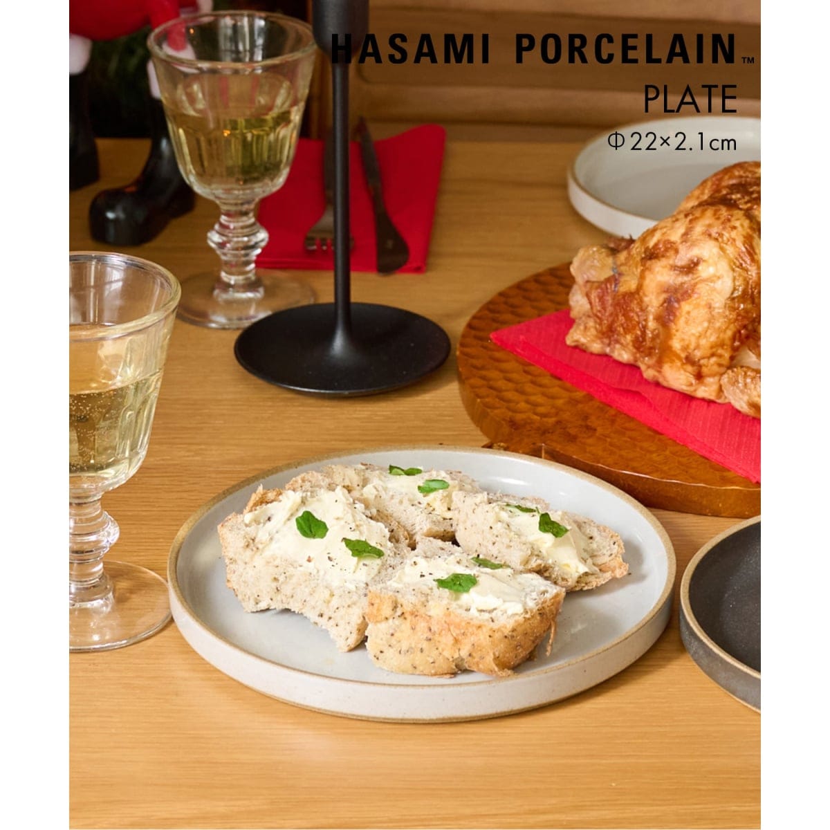 [}C]yHASAMI PORCELAIN / nT~|[ZzPLATE 22cm/ANt@j`[iACME Furniturej zCg