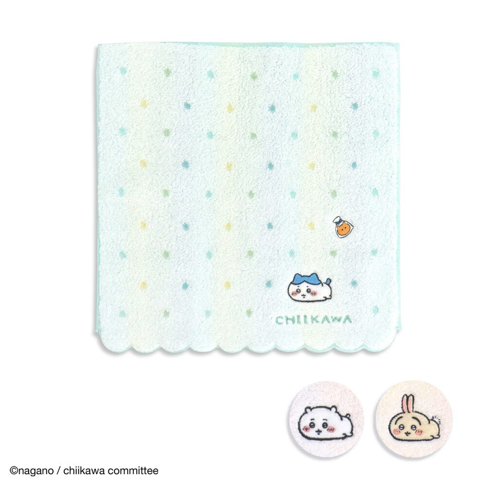 ちいかわ ドット タオルハンカチ | タオル美術館(Towelmuseum