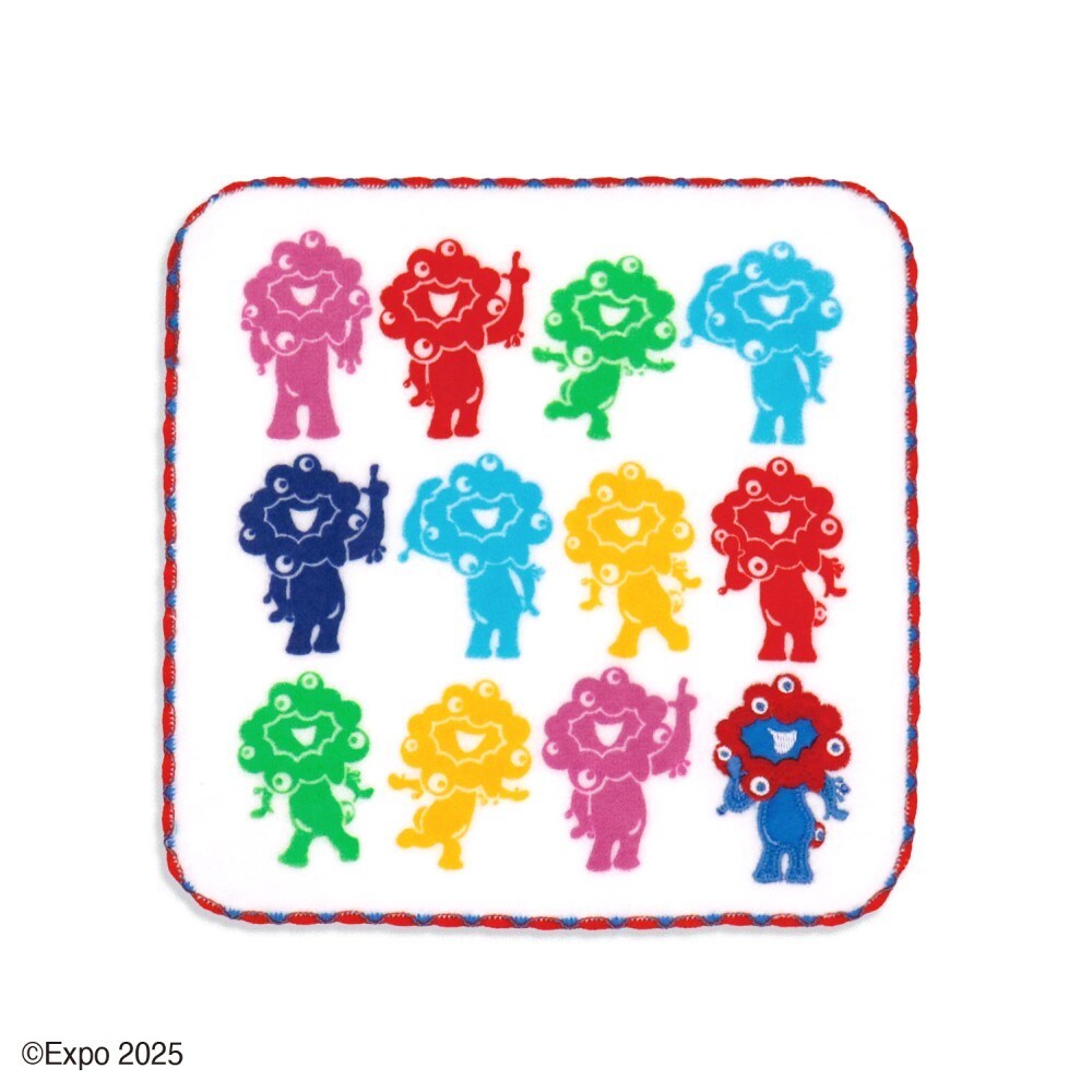 ミャクミャク カラフルミャクミャク タオルハンカチ | 2025大阪・関西