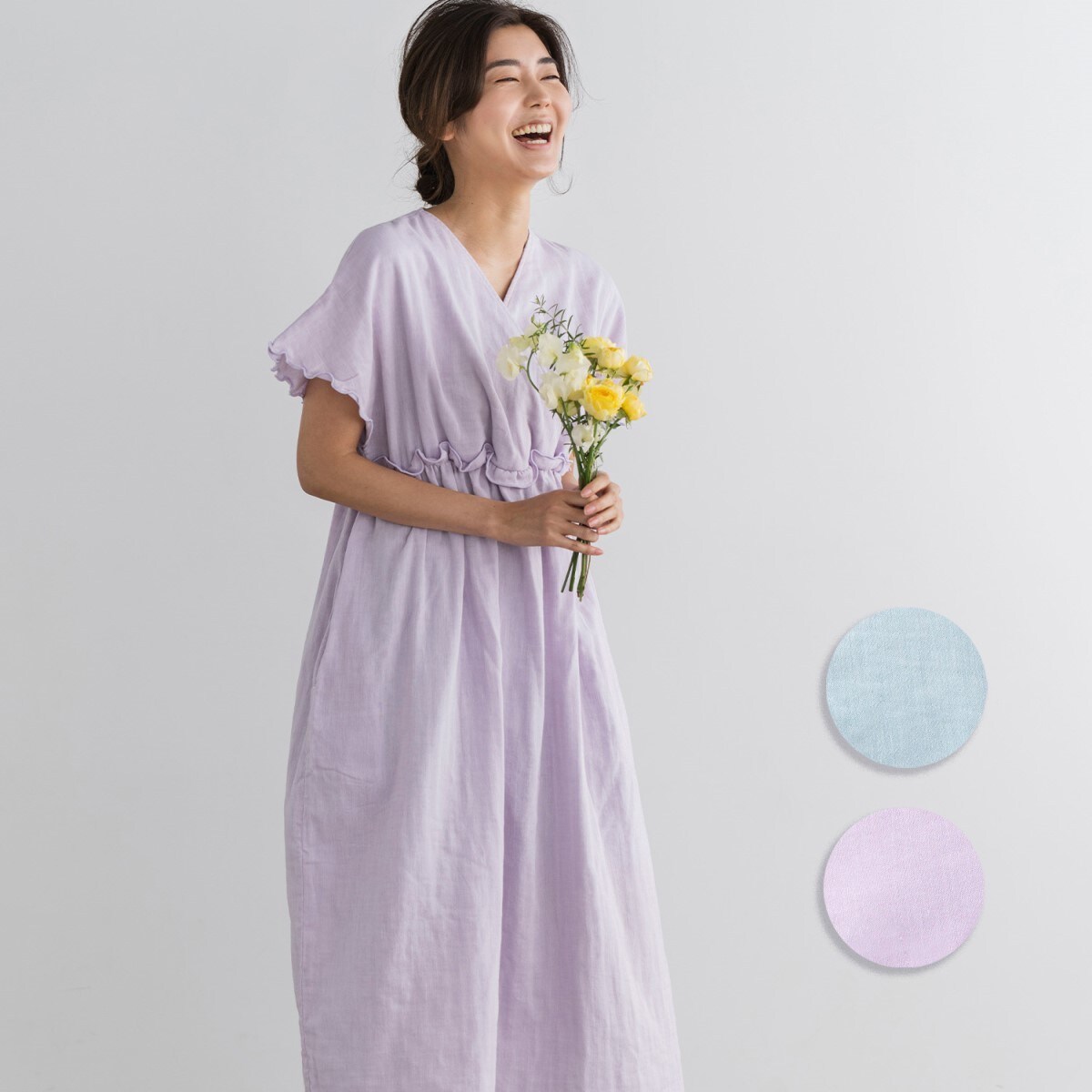 ココチビューティー（cococi beauty）/ココチビューティ シャルロットガーゼカシュクールワンピースＭ ココチビューティ シャルロットガーゼカシュクールワンピースM