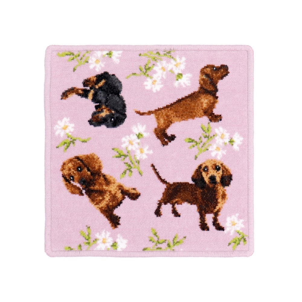 ココチワンコ ダックスフンド シェニールタオルハンカチ | タオル