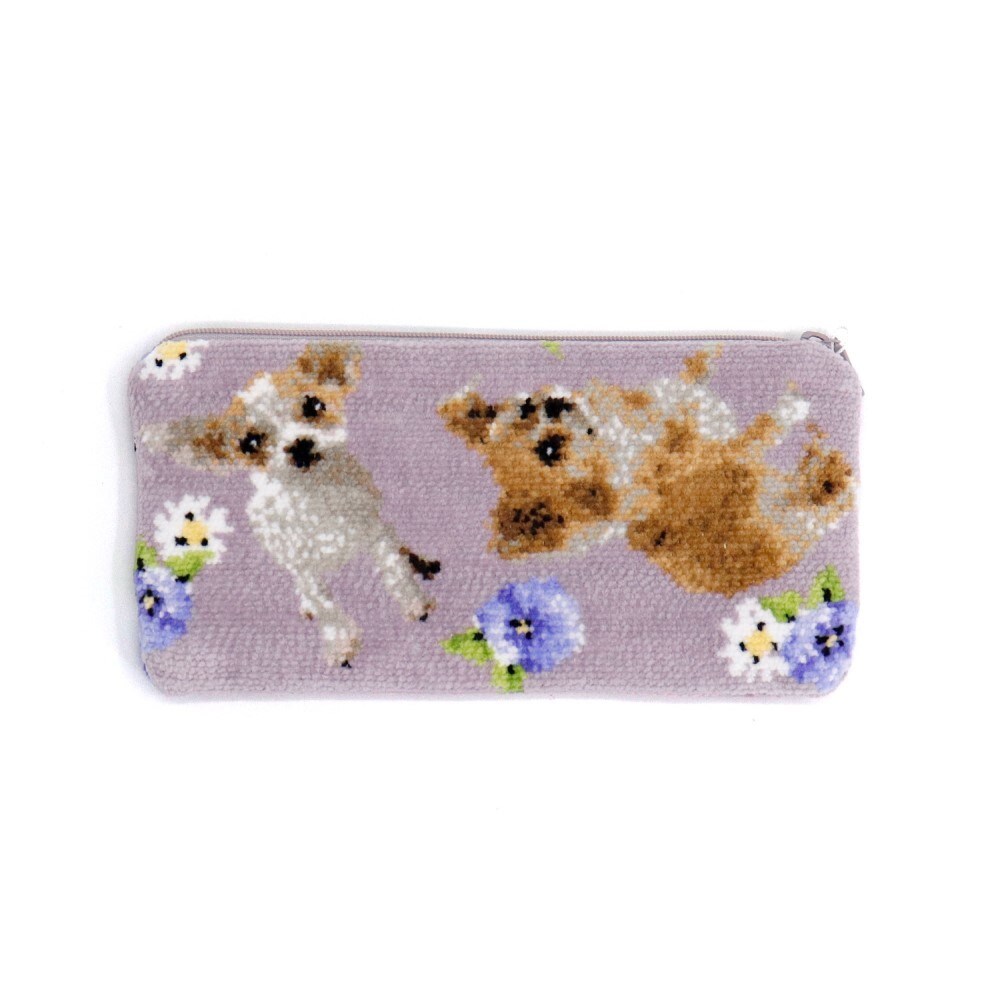 ココチワンコ チワワ シェニールフラットポーチ | タオル美術館