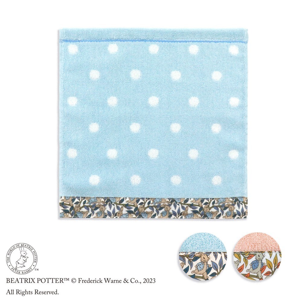 ピーターラビット(TM) お花と蜂蜜 シェニールタオルハンカチ