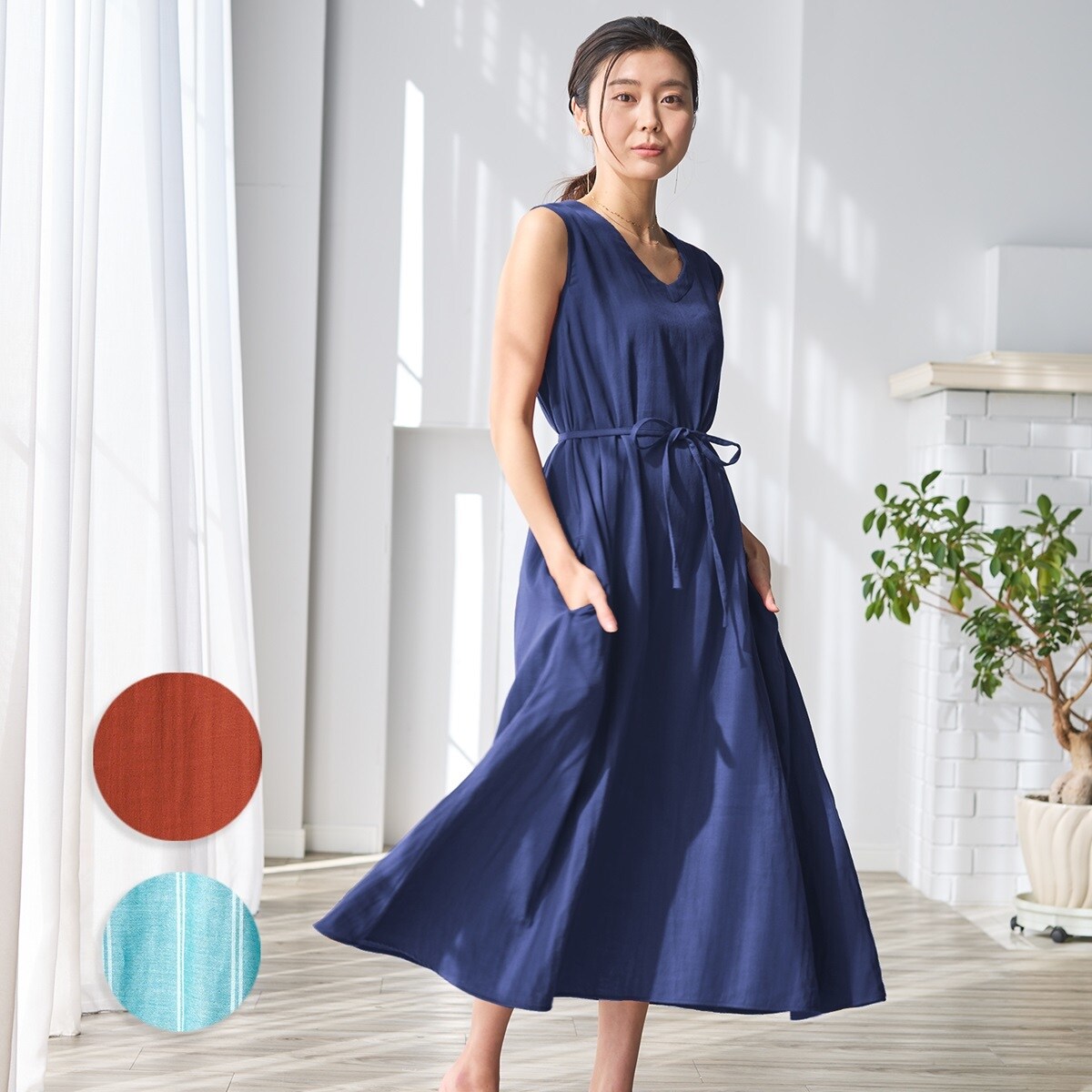 お値下げ　cococi beautyシャルロット ガーゼカシュクールワンピース タオル美術館 cococi beauty シャルロット ガーゼカシュクール
