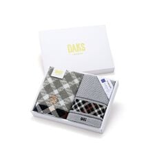 ダックス(DAKS)のDAKS ブラックハウスチェックベア フェイスタオル2枚入り
