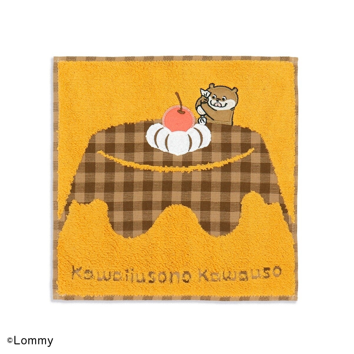 可愛い嘘のカワウソ プリンちゃん タオルハンカチ | タオル美術館