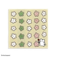 ホワイトタイガーとブラックタイガー ちょっと特別 タオルハンカチ