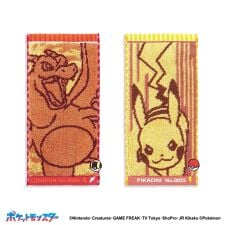 ポケットモンスター ナンバリングペア ハーフタオルハンカチ2枚組（リザードン＆ピカチュウ）