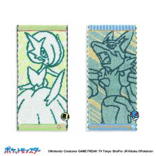 ポケットモンスター ナンバリングペア ハーフタオルハンカチ2枚組（メガサーナイト＆メガルカリオ）