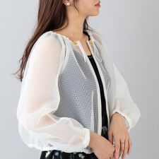 メッシュショートブルゾン