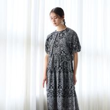 オーガンジー刺繍ブルゾン/2way