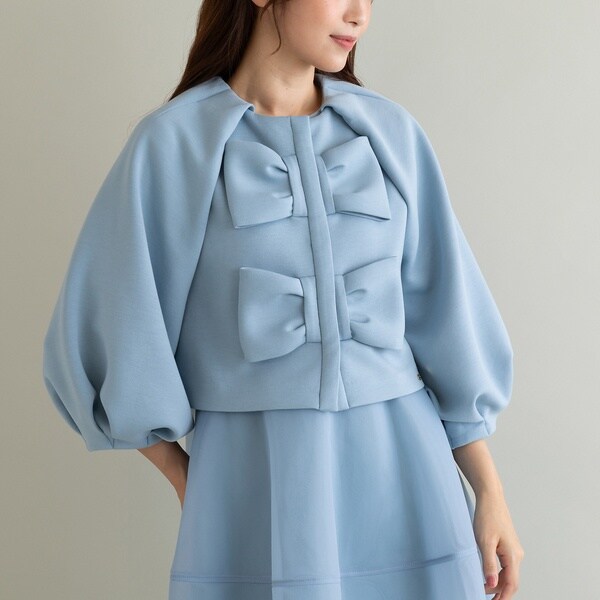 オーディア ミューズ（Audie a Muses）/ビッグリボン2WAYショートプルオーバー ビッグリボン2WAYショートプルオーバー | オーディア ミューズ(Audie a