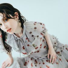 オーディア ミューズ(Audie a Muses)のチェリープリントプリーツワンピース