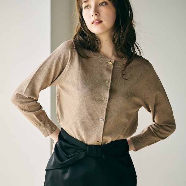オーディア ミューズ（Audie a Muses）/ミニビジュー釦カーディガン ミニビジュー釦カーディガン | オーディア ミューズ(Audie a Muses