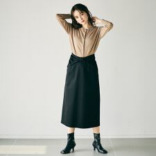 ウエストビッグリボンスカート