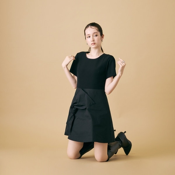 美品Audie a muses ワンピース ドレス　結婚式 Audie a Muses（オーディアミューズ）の「オーガンジー刺繍