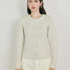 MIXラメニットカーディガン