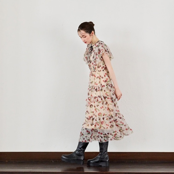 レディース 新品☆Audie a Musesフロントレースワンピース 38 結婚式