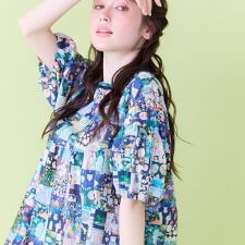 【22fabric】アニバーサリーパッチワーク/ブラウス