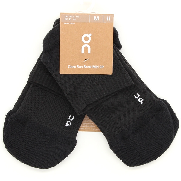 On/オン/Core Run Sock Mid 2P/コア ランソックス ミッド 2パック