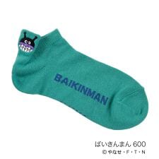 【アンパンマン】 靴下 ワンポイント ばいきんまん コキンちゃん だだんだん かかと刺しゅう