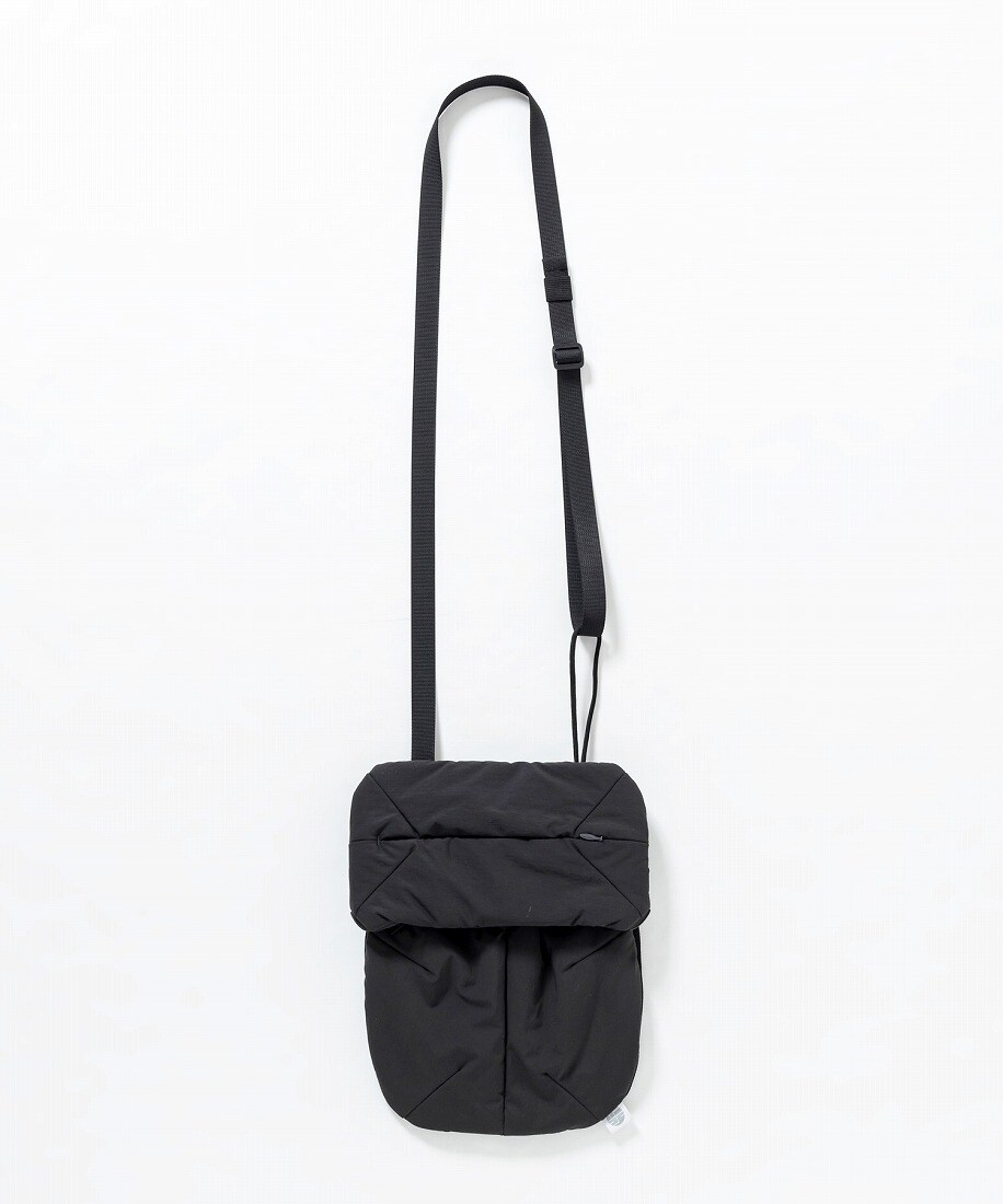 【ユキエモン クックキャッツ】サコッシュ 黒 ハンドメイド alk phenix コッシュ Zakoche/Karu-Stretch Taffeta II | アルク