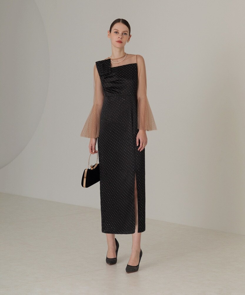 チュールロングスリーブリーフIラインドレス | レジャ(Leja チュールロングスリーブリーフIラインドレス | レジャ(Leja