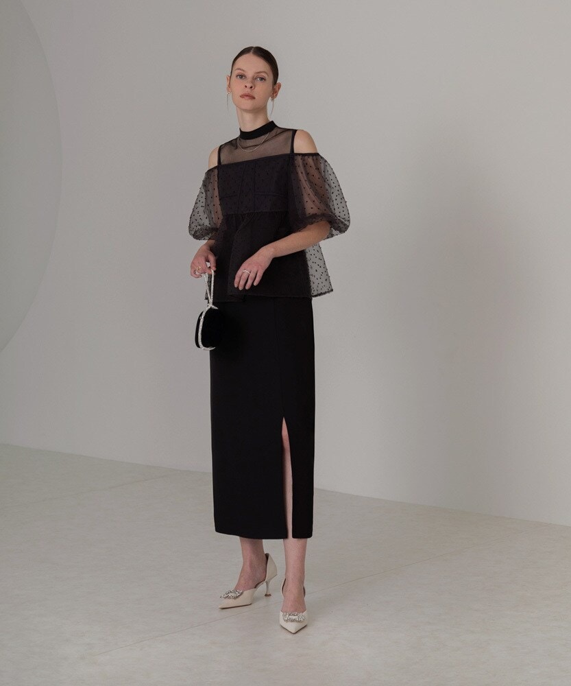 チュールロングスリーブリーフIラインドレス | レジャ(Leja チュールロングスリーブリーフIラインドレス | レジャ(Leja