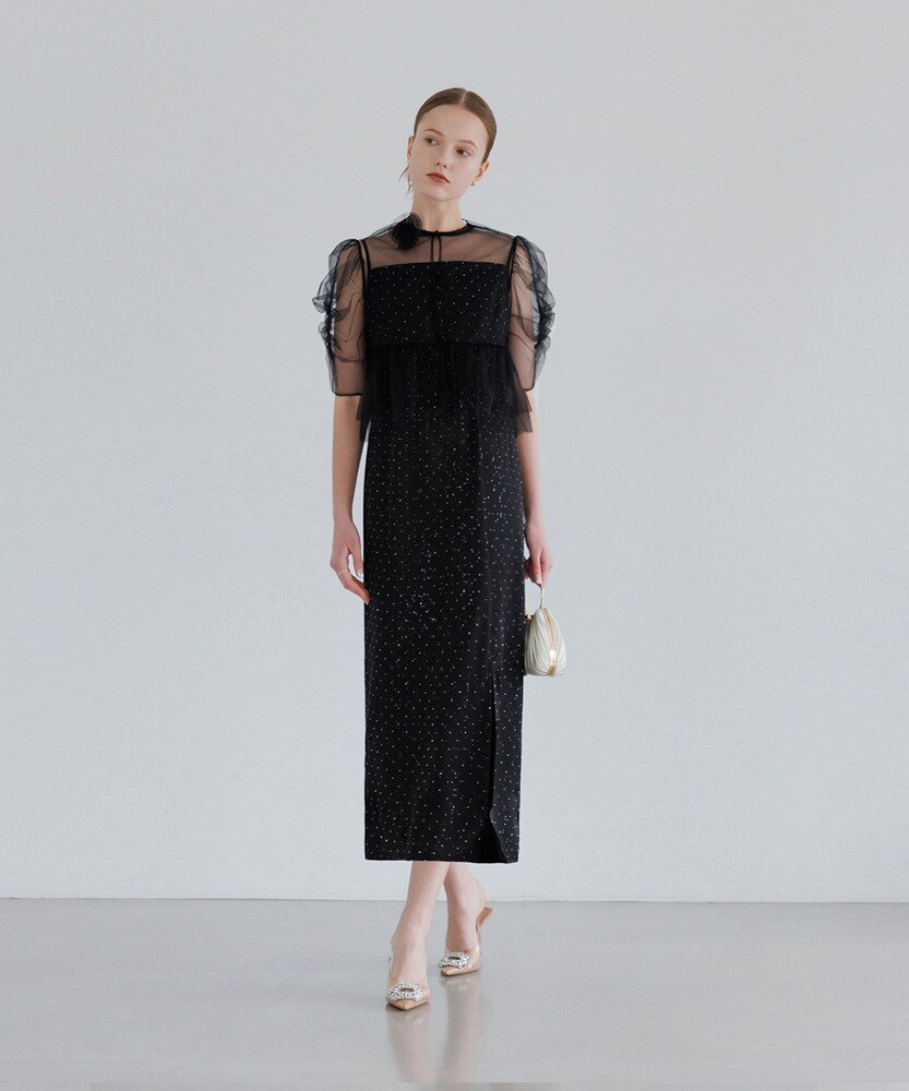 チュールドットストーンIラインドレス | レジャ(Leja) | マルイウェブ