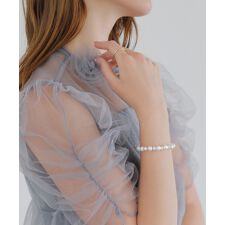 レジャ(Leja)のシルバーパールビジューブレスレット