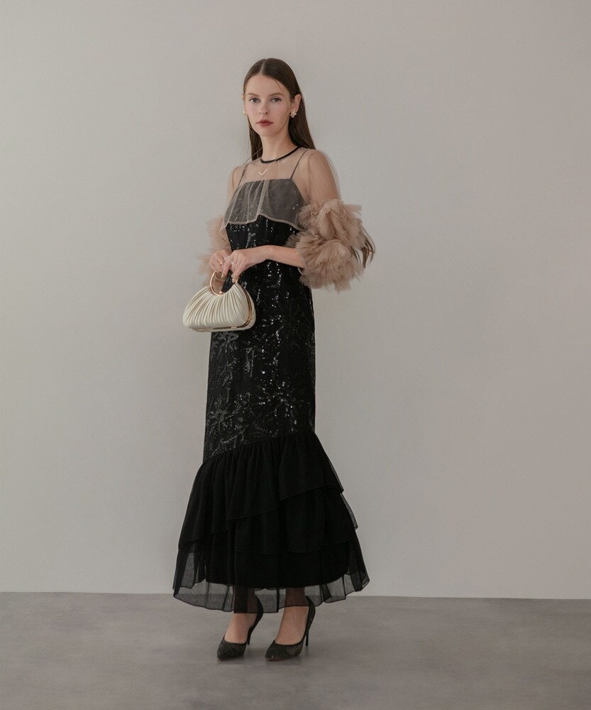 leja ドレスワンピース Leja ドレス 「LEJA」2WAYブラウスプリーツキャミワンピース