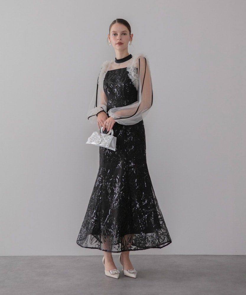 アシンメトリーシアーフラワードレス | レジャ(Leja) | マルイウェブ