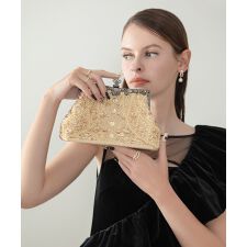 3WAYフルパヴェパールビーズエンブロイダリーバッグ