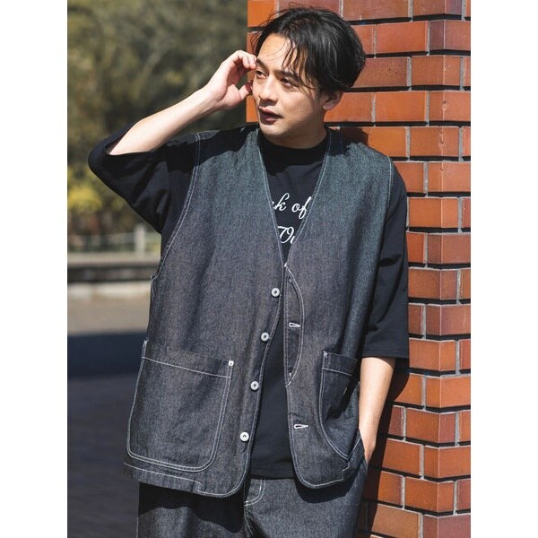 デニムワークベスト | クラフトスタンダードブティック(CRAFT STANDARD