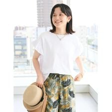 袖ギャザーフレアプルオーバー