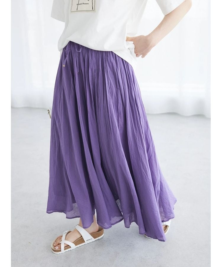 STANDARD BOUTIQUE 花柄刺繍ギャザーマキシスカート 古し