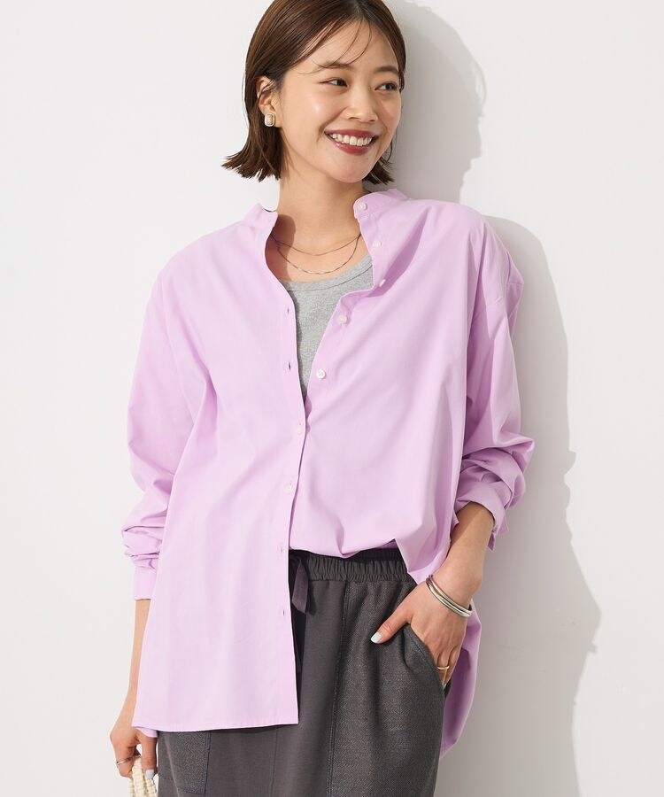 holk 25SS Stand Shirt バンドカラーシャツ holk stand shirt スタンドシャツ バンドカラー 長袖シャツ holk