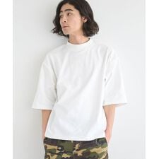 接触冷感／速乾／UVカット ハニカムメッシュモックネックTEE
