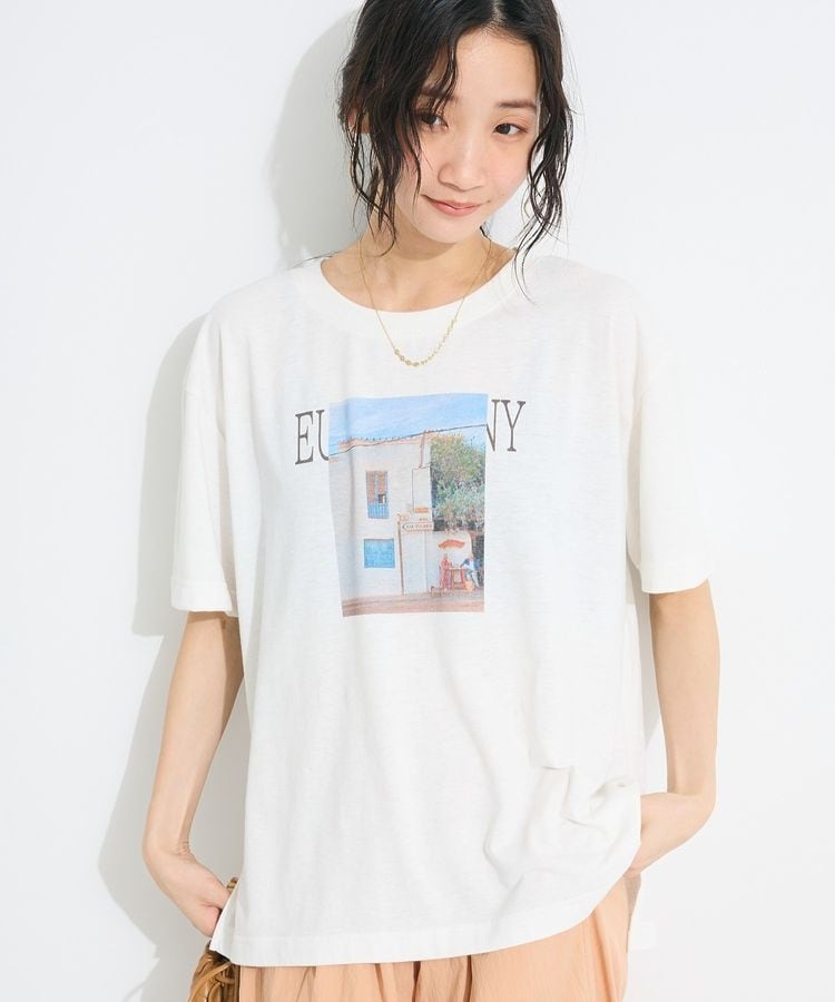 ラメ天竺フォトプリントTEE