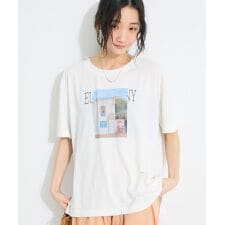 ラメ天竺フォトプリントTEE