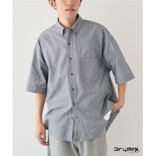 速乾／接触冷感／UVカット DRYMIXオックスフォードボタンダウン半袖シャツ
