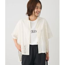 レースパッチワークシャツ