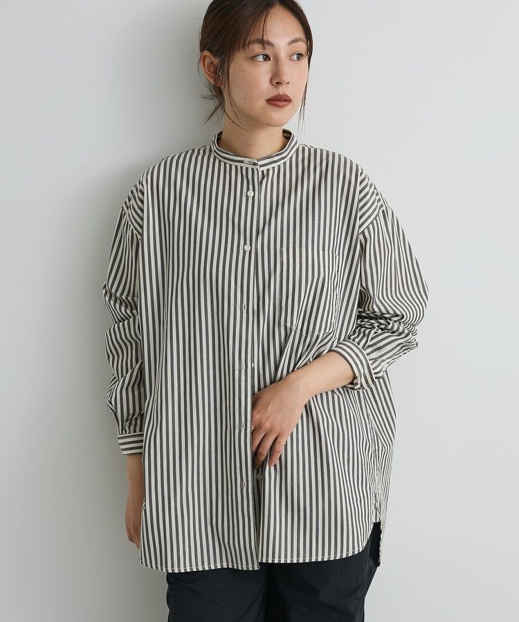 25SS 美品 ルードギャラリー 胸ポケット スイッチ バンドカラー シャツ M 25SS 美品 ルードギャラリー 胸ポケット スイッチ バンドカラ