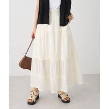 インド綿ドット刺繍スカート