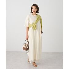 クラフトスタンダードブティック(CRAFT STANDARD BOUTIQUE)のビッグシルエット5分袖ワンピース