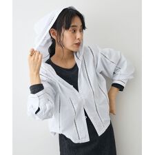 梯子レースフード付きブラウス